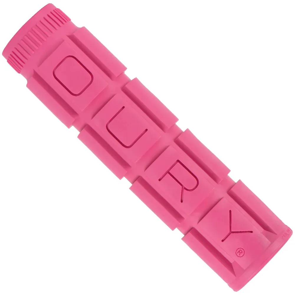 uPRISE Bikes Lizard Skins Oury V2 Single Compound MTB Grips - 135mm - Pink Rush | Price match, 365 day return s, 18-Month Warranty, Finance Available & Free UK Delivery